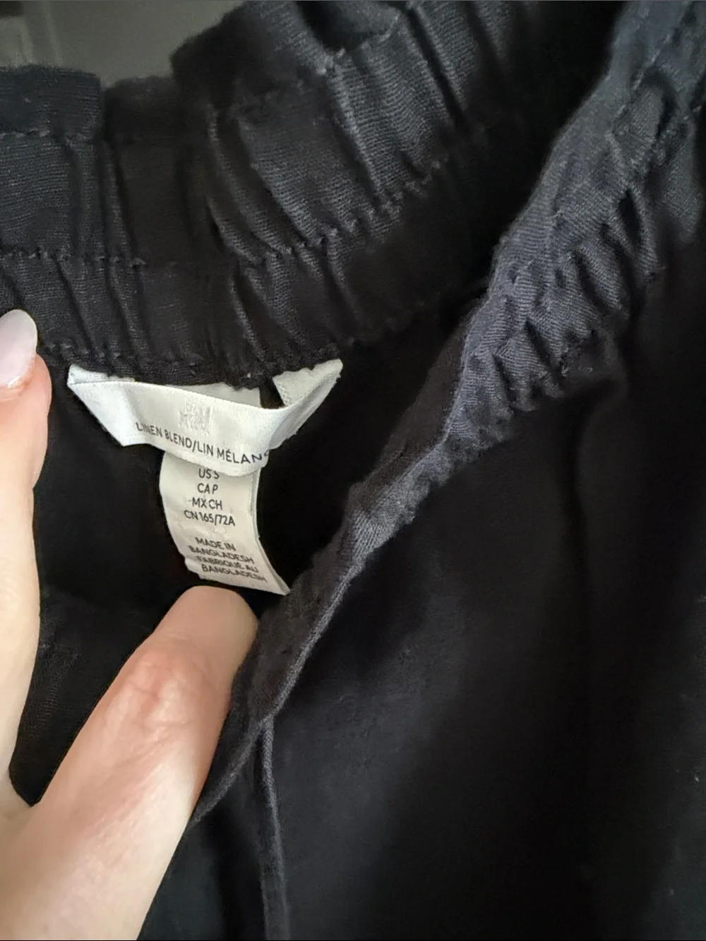 H&M Black Wide Leg Pants